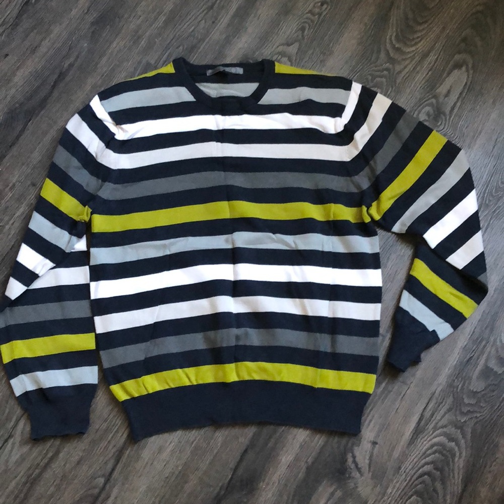 Boys Old Navy Multiple Colored Striped Sweater Size L